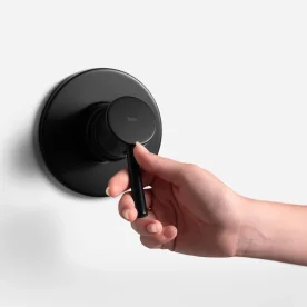 Acabamento Monocomando para Registro Base Docol Alta Pressão (Axia Preto Fosco) Produto Acabamento Monocomando para Registro Base Docol Alta Pressão (Axia Preto Fosco)