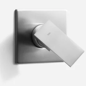 Acabamento Monocomando para Registro Base Docol Alta Pressão (Quadria Escovado) - Outlet Produto Acabamento Monocomando para Registro Base Docol Alta Pressão (Quadria Escovado) - Outlet