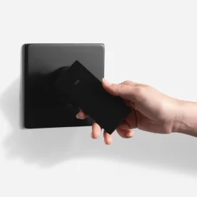 Produto Acabamento Monocomando para Registro Base Docol Alta Pressão (Quadria Preto Fosco) - Outlet