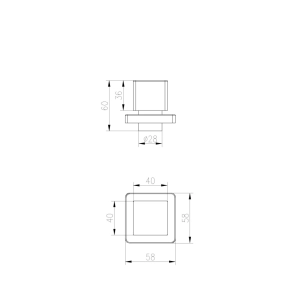 Acabamento para Registro Base Deca e Docol (Linea Dourado)