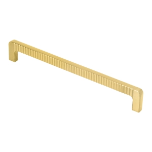 Puxador para Móvel Alça Sobrepor 192 mm Zamac (Petra Dourado Fosco) Produto Puxador para Móvel Alça Sobrepor 192 mm Zamac (Petra Dourado Fosco)