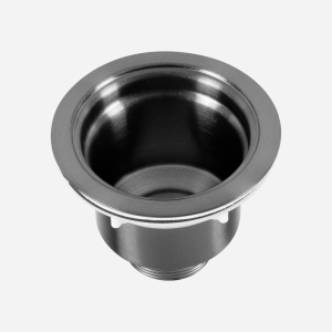 V&aacute;lvula Inox para Cozinha 4 1/2" Tampa e Cesto (Preta Fosca)