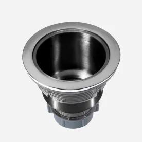 Válvula Inox para Cuba Fazenda 4 1/2" Tampa e Cesto (Grafite Fosca) - Outlet Produto Válvula Inox para Cuba Fazenda 4 1/2" Tampa e Cesto (Grafite Fosca) - Outlet