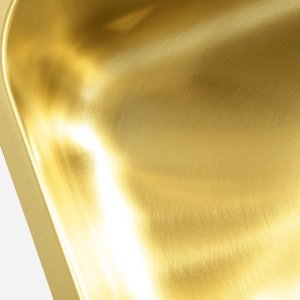 Cuba de Cozinha Inox Retangular 50x34 cm (Fuji Dourada Fosca)