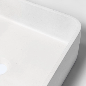 Cuba de Banheiro Concreto Apoio Quadrada 40 cm (Urban Off White)