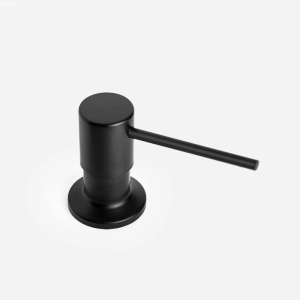 Dosador para Detergente Embutido Inox 500 ml (Flat Preto Fosco)