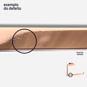 Porta Toalha de Rosto (Mondrian Ros&eacute; Gold) - Outlet