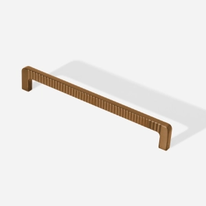 Puxador para M&oacute;vel Al&ccedil;a Sobrepor 192 mm Zamac (Petra Ros&eacute; Gold Fosco) - Outlet