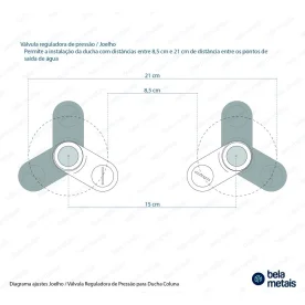 Ducha Coluna de Inox Quadrada 25 cm (Dourada) - Outlet Produto Ducha Coluna de Inox Quadrada 25 cm (Dourada) - Outlet