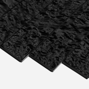 Pastilhas Cerâmicas Spiagge 6x24 cm (Black Bright)