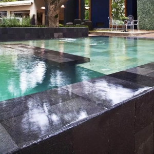 Pedra Hitam Lisa 20x20 cm - m&sup2;