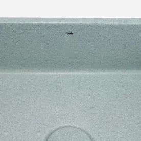 Produto Cuba de Banheiro Concreto Apoio Retangular 50cm (Moran Granilite Hortelã)