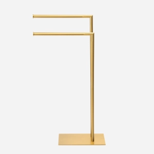 Toalheiro de Piso em Inox (Rizzi Dourado Fosco) - Outlet