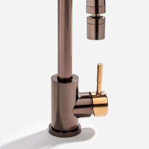 Torneira Monocomando Giratória de Cozinha Inox (Malta Bronze)