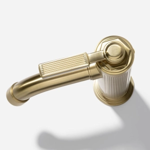 Torneira Monocomando Retr&ocirc; Baixa para Banheiro (Morin Dourada Fosca) - Outlet