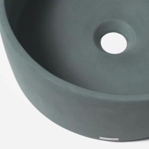 Cuba de Banheiro Concreto Apoio Redonda 35 cm (Small Florest)