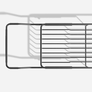 Bandeja de Apoio Ajust&aacute;vel de Inox para Banheiras (Freya Grafite Fosca)