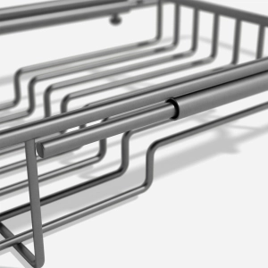 Bandeja de Apoio Ajust&aacute;vel de Inox para Banheiras (Freya Grafite Fosca)