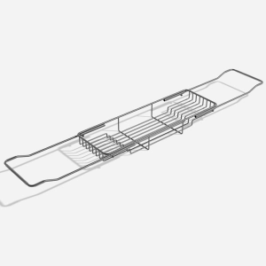 Bandeja de Apoio Ajust&aacute;vel de Inox para Banheiras (Freya Grafite Fosca)
