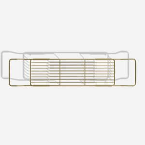 Bandeja de Apoio Ajust&aacute;vel de Inox para Banheiras (Freya Ouro Fosca)