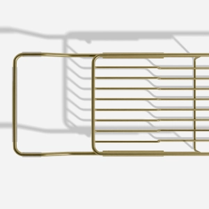 Bandeja de Apoio Ajust&aacute;vel de Inox para Banheiras (Freya Ouro Fosca)