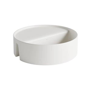 Bandeja Lateral Redonda Solid Surface para Banheiras (Skadi Branca)
