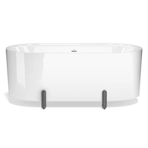 Banheira de Imersão 150cm Mainz Branca com Pés Grafite Fosco Produto Banheira de Imersão 150cm Mainz Branca com Pés Grafite Fosco