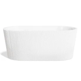 Banheira de Imersão Acrílica Canelada 150 cm (Hamar Branca) Produto Banheira de Imersão Acrílica Canelada 150 cm (Hamar Branca)