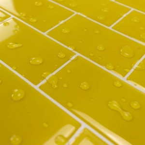 Pastilhas Adesivas Resinadas Metr&ocirc; (Amarela)