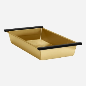 Kit Cuba Dupla Workstation Inox com Acessórios (Kai Ouro Fosca)