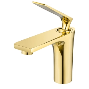 Torneira Monocomando Baixa para Banheiro (Michigan Dourada)
