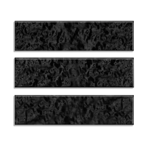 Pastilhas Cerâmicas Spiagge 6x24 cm (Black Bright)