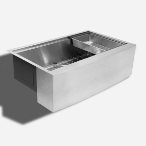 Kit Cuba Fazenda Workstation Inox com Acess&oacute;rios  (Narita Escovada)