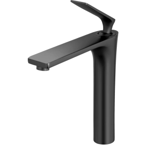 Torneira Monocomando Alta para Banheiro (Michigan Preta Fosca)