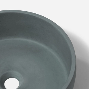 Cuba de Banheiro Concreto Apoio Redonda 35 cm (Small Florest)