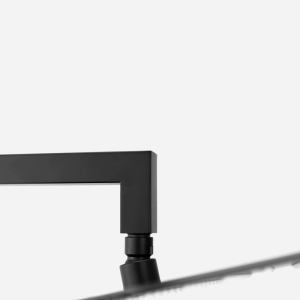 Ducha de Inox Quadrada 30x30 cm de Parede (Preta Fosca)