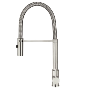 Torneira Monocomando Gourmet de Cozinha Inox (Capri Escovada)