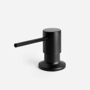 Dosador para Detergente Embutido Inox 500 ml (Flat Preto Fosco)