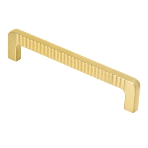 Puxador para M&oacute;vel Al&ccedil;a Sobrepor 128 mm Zamac (Petra Dourado Fosco)