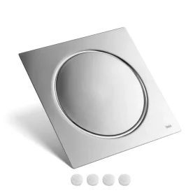 Ralo Click Inteligente de Banheiro 15x15 cm (Inox Espelhado) - Outlet Produto Ralo Click Inteligente de Banheiro 15x15 cm (Inox Espelhado) - Outlet