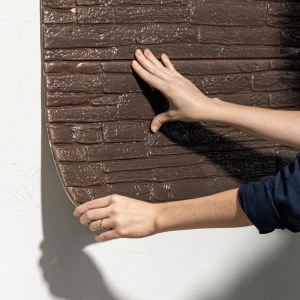 Painel 3D Canjiquinha Adesivo 70x60x1 (Caf&eacute;)