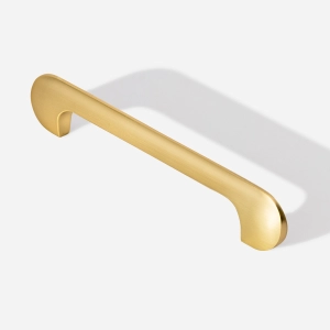 Puxador para Móvel Alça Sobrepor 128 mm Zamac (Pompeia Dourado Fosco)