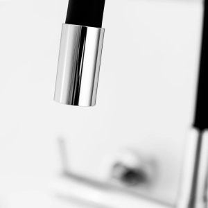 Torneira Misturador Gourmet de Parede de Cozinha (Viana Preta)