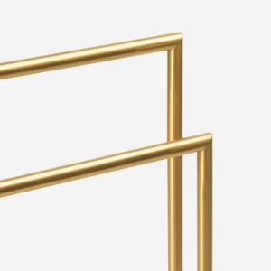 Toalheiro de Piso em Inox (Rizzi Dourado Fosco)