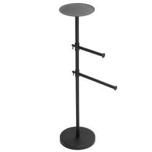 Toalheiro de Piso em Inox (Donatello Preto Fosco)