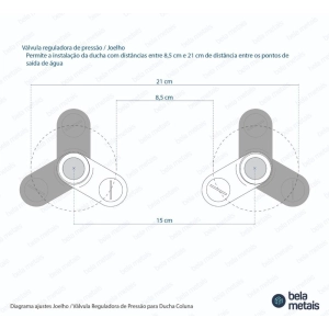 Ducha Coluna de Inox Redonda 25 cm (Escovada)