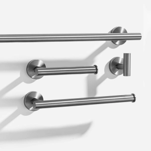 Kit de Acessórios para Banheiro Inox (Tarsila Grafite Fosco)