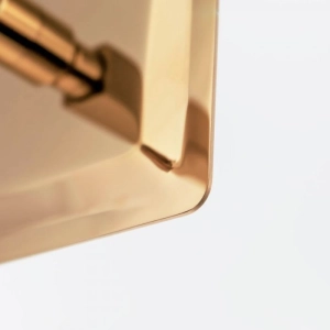 Ducha de Inox Quadrada 20x20 cm de Parede (Rosé Gold)