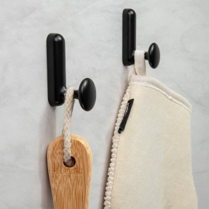 Cabide com Gancho de Parede Zamac (Jardins Preto Fosco)