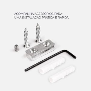 Cabide com Gancho de Parede Zamac (Lapa Dourado Fosco)